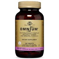 Solgar Omnium Phytonutrient Complex - 180 Vegan Tablets - Multivitamin and Mineral Supplement, Energy Booster, Antioxidant- Vegetarian, Non GMO, Gluten Free - 90 Servings