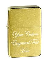 Hat Shark Personalized Custom Laser Engraved Vector KGM Thunderbird Vintage Lighter Groomsmen, Wedding, Anniversary, Birthday, Gift - Multiple Colors (Vintage Brass)