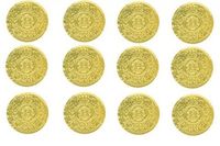 CakeSupplyShop Sjk897a - 500 Gold Foil Medallion Sticker Envelope Seals