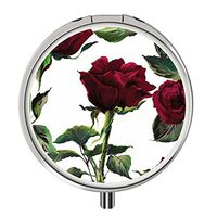 Pill Cases Metal,Custom Round Medecine Case Medecine Bottle Mini Travel Pill Vitamin Decorative Box Case Holder