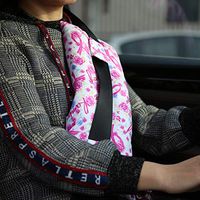 Seatbelt Pillows for Post-Surgery Comfort Mastectomy Breast Cancer Port Pacemaker Heart Surgery C-Section Recovery Support Cushion Pad Patient Care Car Travel Pillow (Rose Ribbon)