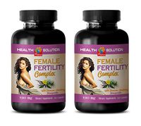Increase libido for Women - Female Fertility Complex - folic Acid for Grey Hair - 2 Bottles 120 Capsules