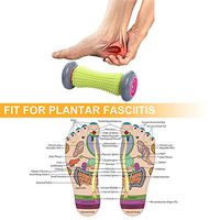 TOBREFE Plantar Fasciitis Foot Roller Massage for Back Pain and Deep Tissue Trigger Point Recovery Tight Muscle Hand Leg Back Pain Therapy Plantar Fasciitis Reflexology Myofascial Acupressure Release