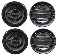 4) PIONEER TS-A1674R 6.5" 350W 3-Way 600W Car Speakers
