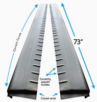 99-06 Chevy Silverado/GMC Sierra Extended Cab Lower Slip-On Metal Rocker Panels (Set of 2)