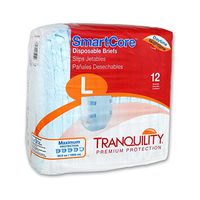 Tranquility Smartcore Disposable Briefs- Large, Blue