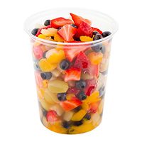 Plastic To Go Container, Round Deli Container - 32 oz - Clear - Plastic - Disposable - 500ct Box - Restaurantware