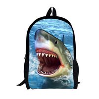 Aulaygo 3D Animal Printed School Backpack Shark Pattern Bookbags for Boys