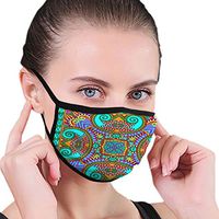 Why-Shop Olympic-Piesli Bandana Mouth-Muffle Washable and Reusable Outdoor Face Cover for Unisex Black