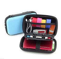 Small Protective Hard Shell Diabetic Travel Case Testing Supplies Kit Organizer Bag for Glucose Meter/Testing Strips/Lancing Device/Lancets/Blood Glucose Monitoring System/Hard Drive (Blue)