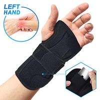 BROTOU Carpal Tunnel Wrist Brace Night Wrist Sleep Stabilizer Splint Support for Tendinitis, Bowling, Sports Injuries Pain Relief - Left/Right Hand (Left)