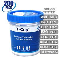 MiCare [200pk] - 14-Panel Multi Drug Test Cup (AMP/BAR/BUP/BZO/COC/mAMP/MDMA/MTD/OPI/OXY/PCP/PPX/TCA/THC with A3) #MI-TDOA-1144A3