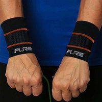 Pure Compression Copper Wrist Support - Best Wrist Sleeve for Carpal Tunnel, Relieve Wrist Pain (Large, Black-Copper)