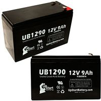 2 Pack Replacement for Tripp Lite SMART2200RMXL2U Battery - Replacement UB1290 Universal Sealed Lead Acid Battery (12V, 9Ah, 9000mAh, F1 Terminal, AGM, SLA) - Includes 4 F1 to F2 Terminal Adapters