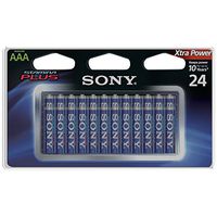 SONY S-AM4B24A Stamina Plus Alkaline Batteries AAA 24 Pack