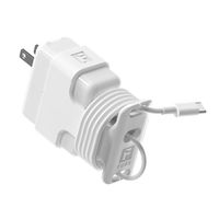 The Snap Back Charger Winder Compatible with Apple 30W USB-C MacBook Air and 12" MacBook Chargers for travel and cable management