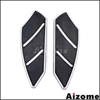 Frames & Fittings Black Motorcycle Billet Hard Aluminum Rider Floorboards Set for Harley Touring Softail 1984-2015 Front Driver Footboard - (Color: 3053 Black)