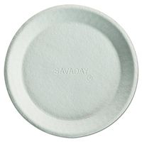 Chinet 10117 Savaday Molded Fiber Plates, 10 Inches, White, Round (Case of 500)