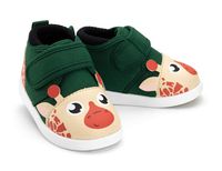 ikiki Giraffe Squeaky Shoes for Toddlers w/Adjustable Squeaker Green Girl or Boy Shoes (Size 10, Gina Jenkins)