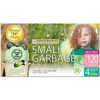 Green'N'Pack DSO4-120 Small Garbage Bags, Drawstring, 4 Gallon
