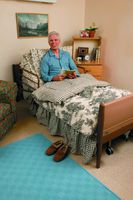 Low Bed Package, Includes 5410LOW Full-Electric Low Bed, 5180 Foam Mattress, 6632 Assist Rails (Single [Each-1])