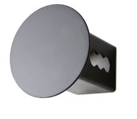 LFPartS Blank Trailer Metal Hitch Tube Cover Fits 2" Receivers (Round Black)
