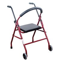 Walker-with Wheels and Seat and One-Click Folding Medical Walking Mobility Aid for Elderly, Seniors, Handicap, Disabled,Max 180kg