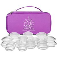 Royal Massage Silicone Cupping Therapy 12pc Set (3 Small, 3 Medium, 3 Large, 3 XL)