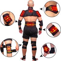 JM-Y Shoulder Brace Lumbar Back Belt Neck Shoulder self-Heating Magnetic Tourmaline Therapy for Injury Prevention,Black,XL