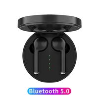 HonkTai Bluetooth Headset TW40 Wireless Earbuds Noise Cancelling Stereo Bluetooth 5.0 Headphones Built in Mic Headset Sports in Ear Headphones Black