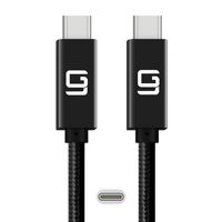 GodSpin USB-C to USB-C Cable (20Gbps) SuperSpeed [Certified] USB Type-C to USB Type-C, 100W Power (USB 3.1 & 3.2 Compatible) Nylon Braided, Dual 4k or Single 5k @60hz Display (6.6ft/20Gbps)