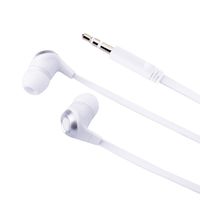 Insten Universal 3.5mm in-Ear Stereo Headset for Nexus 6P; Nexus 5X; Samsung Galaxy S6/S9/S9+ Plus/s6 Edge/Note 4/Apple iPhone 7/7 Plus/6S/6S Plus, Samsung Galaxy S IV/S4 i9500, White/Silver