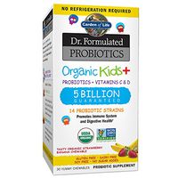 Garden of Life-Dr. Formulated Probiotics Organic Kids-Strawberry Banana-Acidophilus and Probiotic Promotes Immune System,Digestive Health-Gluten,Dairy,Soy-Free,No Sugar Added-Chewables (30 Count)