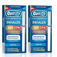 Nicotine-Free Smoke-Free Oxygen Inhaler with Soft Tip Chewable Filter for Maximum Relief, Clinically Studied to Help Cope with Oral Fixation and Quit Smoking Support (Twin Pack, Menthol)