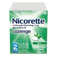 Nicorette Nicotine Lozenge to Stop Smoking, 2mg, Mint, 144 Count