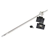 CNCCANEN Ball Screw SFU1605-600mm Antibacklash BK12/BF12 with Ball Nut RM1605 600mm End Machining Ballscrew CNC Part