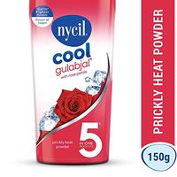 Nycil Cool Gulabjal Instant Cooling Prickly Heat Powder Talc with Rose Fragrance 150g