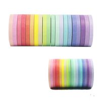 Washi Tape Set 40 Rolls Masking Tape Pack Colorful Decorative Thin Tapes Fit DIY Scrapbooking Crafts Gift Wrapping Tapes(5MM and 3MM Wide)