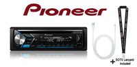 Pioneer DEH-S4000BT CD Receiver w/Android and IPhone Compatibility Built in Bluetooth, and a Lightening to USB Adapter with a SOTS Lanyard (Certified Refurbished)
