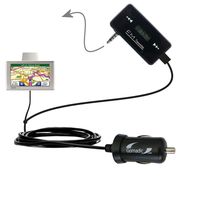 3rd Gen FM Transmitter with Micro Rapid Car Charger Compatible with The Garmin Nuvi 660
