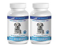 Dog Nerve Supplements - PET Relaxant - Advanced Formula - for Dogs - CHEWABLE Tablets - Dog Calming Pills - 2 Bottle (180 Chews)