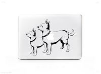 2 Chihuahua Dogs Sticker Decal For MacBook Pro, PC, Laptop, Window, Car, or Wall