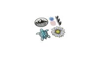 AArtTM Cute Trendy Aesthetic Ocean/Beach Vinyl Laptop Water Bottle Decal Sticker Pack, Perfect for Skateboard Motorcycle Bicycle Luggage Guitar Bike Car Truck hard hat Decal Sticker (Ocean/Beach/Fun)