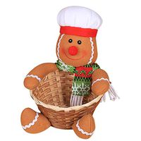 Lemoning Candy Basket Merry Christmas Candy Storage Basket Decoration Santa Claus Storage Basket