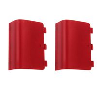 Gotor 2pcs Battery Back Cover Lid Door Shell for Xbox One Controller - Red