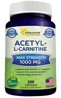 Pure Acetyl L-Carnitine 1000mg Max Strength - 200 Veggie Capsules - High Potency Acetyl L Carnitine HCL (ALCAR) Supplement Pills to Support Energy, Brain Function & Fatty Acid Metabolism