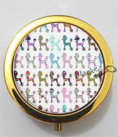 BlackKey Poodle Dog 3-Compartment Decorative Pocket Gift Box Case Organizer for Pill, Color 2 -2311