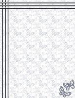 Silver Butterflies Stationery Printer Paper 26 Sheets