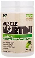 GAT Muscle Martini Natural BCAA Formula, High Performance Stimulant Free Muscle Building Amino Acids with No Artificial Flavors or Colors, Appletini, 30 Sv