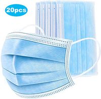 Phisco Disposable Facial Tissue Mouth Cover 3-Ply Face Cover, Paper Towels(20PCS)
